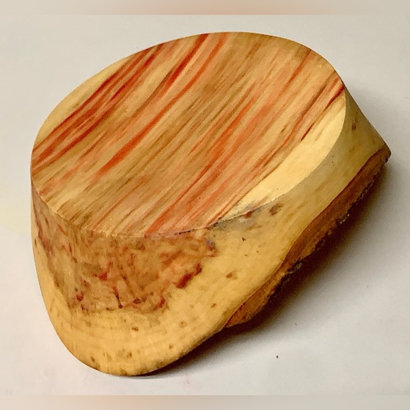 Hand Crafted Raw Edge Live Wood FLAMING BOX ELDER Bowl - Picture 13 of 16